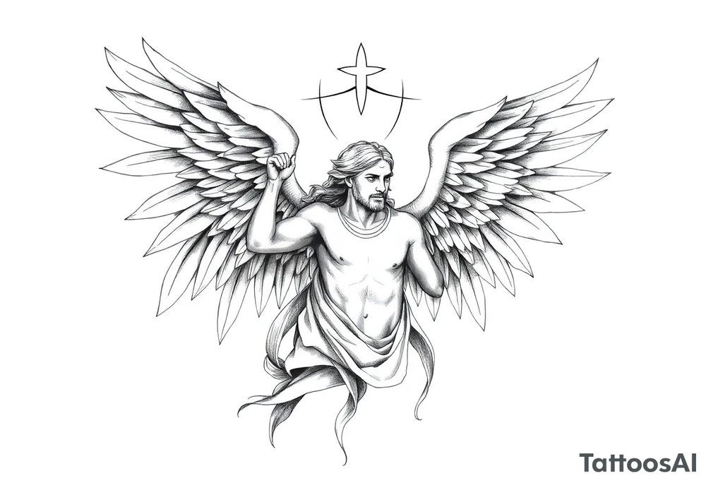 Biblical, Christianity, Archangel, Hebrew tattoo idea