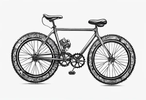 Bicycle gear tattoo idea