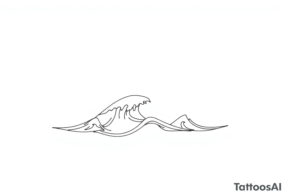 waves tattoo idea