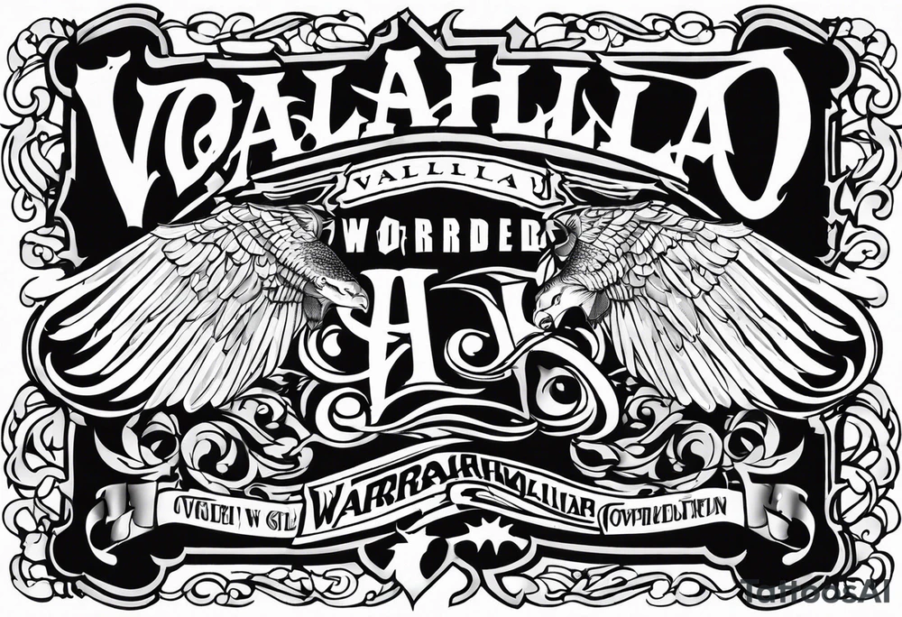 Wounded warrior valhalla tattoo idea
