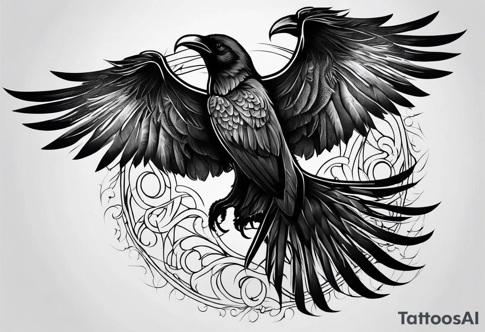 Huginn and muninn tattoo idea