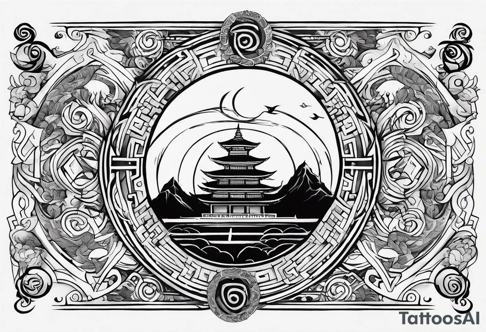 avatar the last airbender elemental symbols tattoo idea