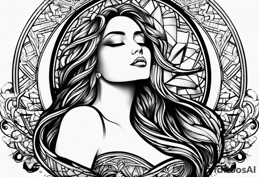 spiritual star tattoo idea