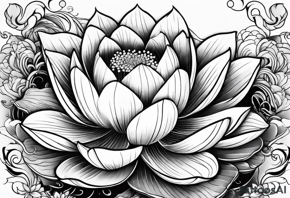 lotus japanese tattoo idea