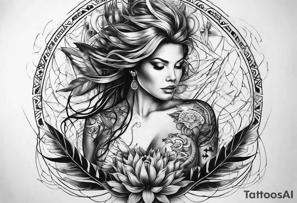 Wide tattoo that appears to be bursting out of the skin, symbolizing freedom. The tattoo should be vibrant and dynamic, with bold lines and colors that evoke a sense of liberation and empowerment. Consider incorporating elements such as broken chains, or other symbols of freedom. The tattoo should be visually striking and thought-provoking. tattoo idea