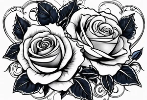 blue roses frames, tattoo idea