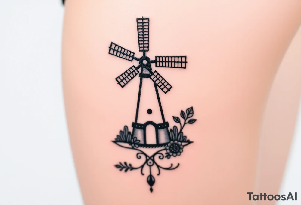 Windmill tattoo idea
