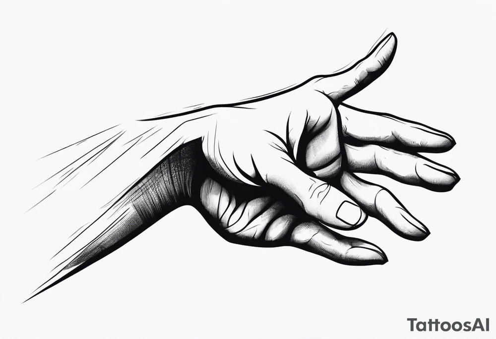 Scary hand tattoo idea