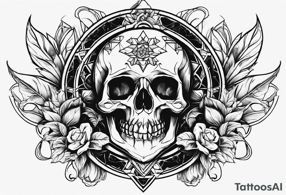 memento mori. Dont want it over crowded. Simple design tattoo idea