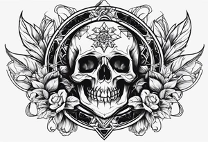 memento mori. Dont want it over crowded. Simple design tattoo idea