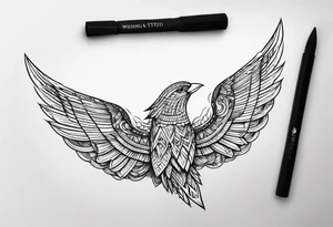 Rock wishing tattoo idea