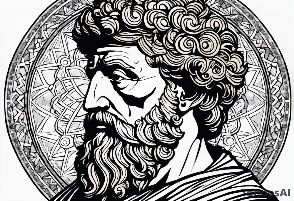 something that represents wisdom my idol being Marcus Aurelius if is relevant and something that represents discipline and ambitions. tattoo idea