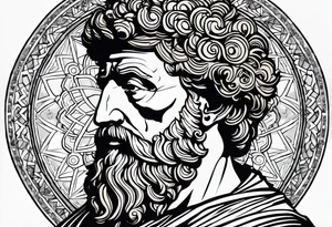 something that represents wisdom my idol being Marcus Aurelius if is relevant and something that represents discipline and ambitions. tattoo idea