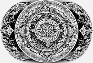 Pagan style tattoo circles tattoo idea
