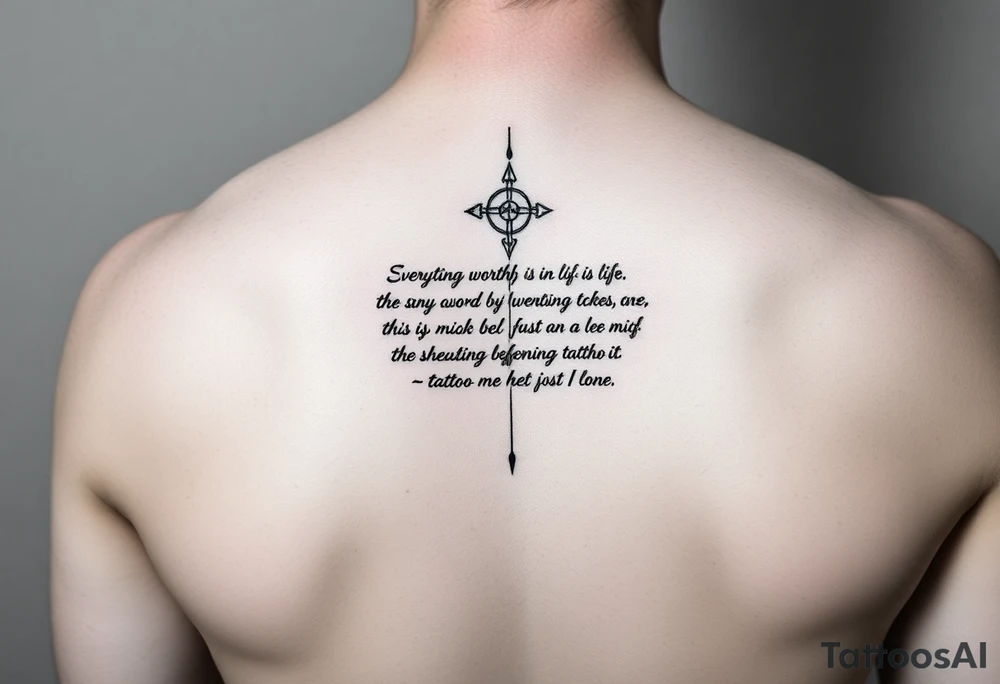 Everything worthwhile in life is won through surmounting the associated negative experience. Any attempt to escape the negative, to avoid it or quash it or silence it, only backfires. The avoidance of suffering is a form of suffering. The avoidance of struggle is a struggle. The denial of failure is a failure. Hiding what is shameful is itself a form of shame.”

for tattoo idea