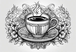coffee tattoo idea
