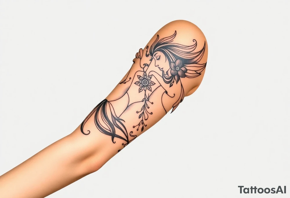Asian, Gemini, twins tattoo idea