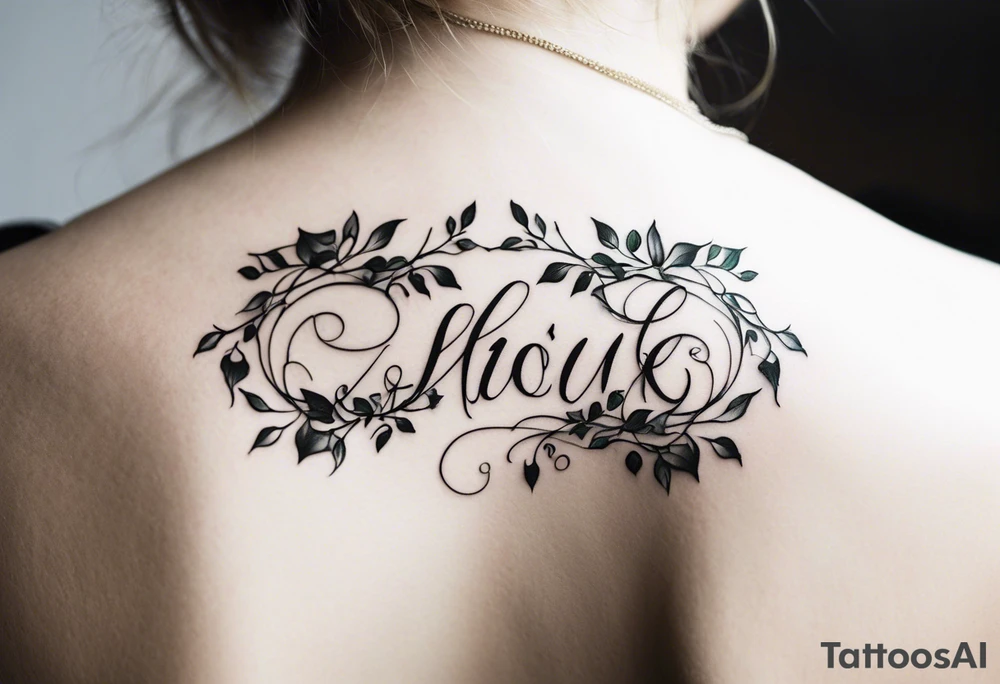 31.8742° N, 91.1366° W, with very simple ivy vines on both sides. tattoo idea