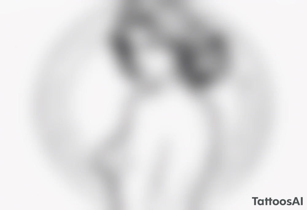 woman with big titts tattoo idea