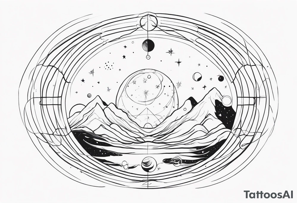 universe quantum field tattoo idea