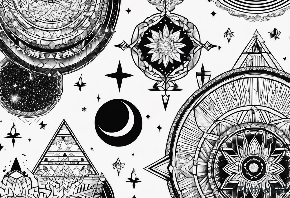Galaxy shoulder tattoo tattoo idea