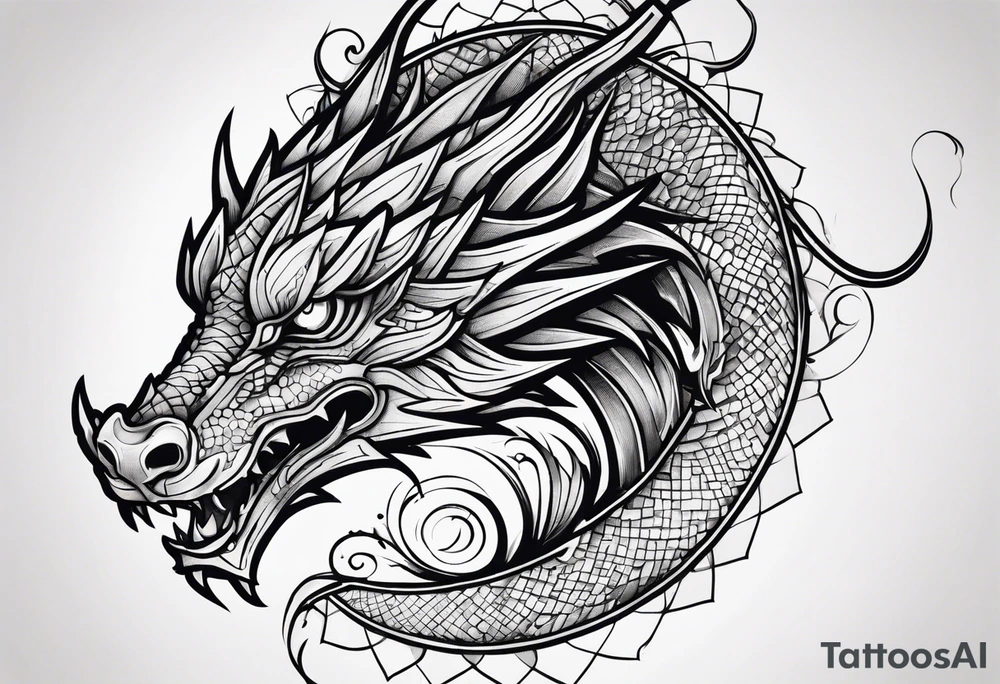 a dragon tattoo idea