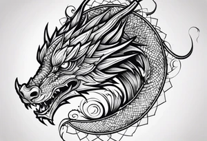 a dragon tattoo idea