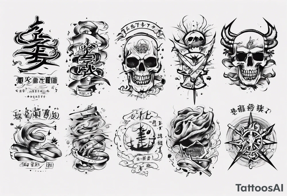 "地獄で待ってるよ" just simple text tattoo idea