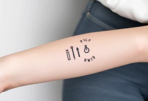 play , pause , stop , rewind tattoo idea