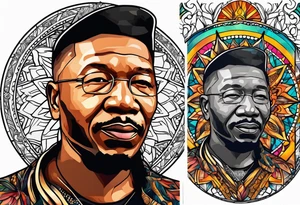 Sun Catcher Mandela tattoo idea