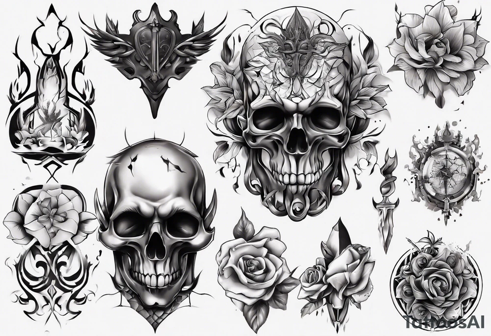 Тату рукав мужской tattoo idea