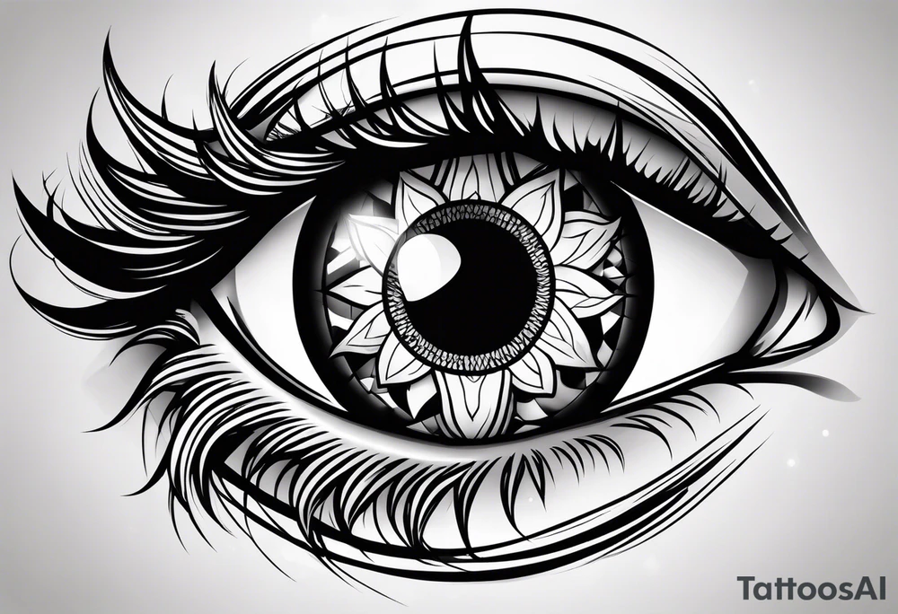 Eye ball tattoo idea