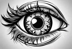 Eye ball tattoo idea