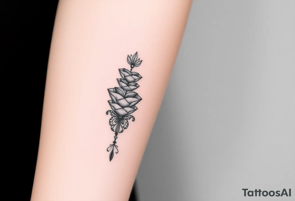 A n t o n i o  stacking the going down the forearm tattoo idea
