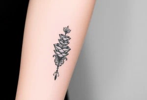 A n t o n i o  stacking the going down the forearm tattoo idea