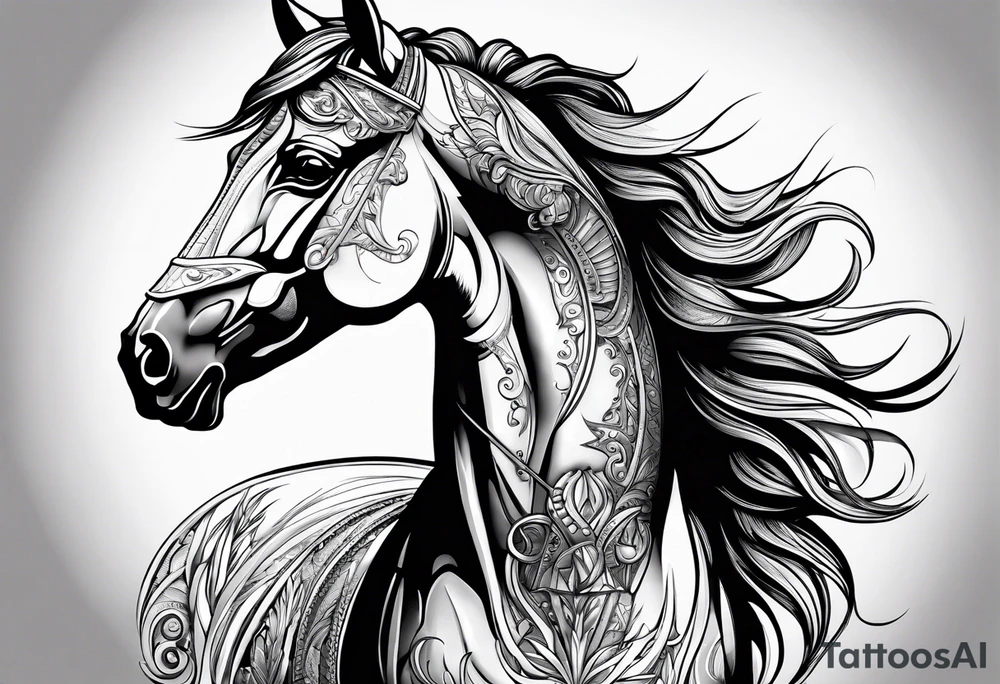 horse tattoo idea