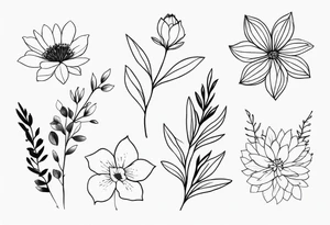 simple nature/floral tattoo for arm tattoo idea