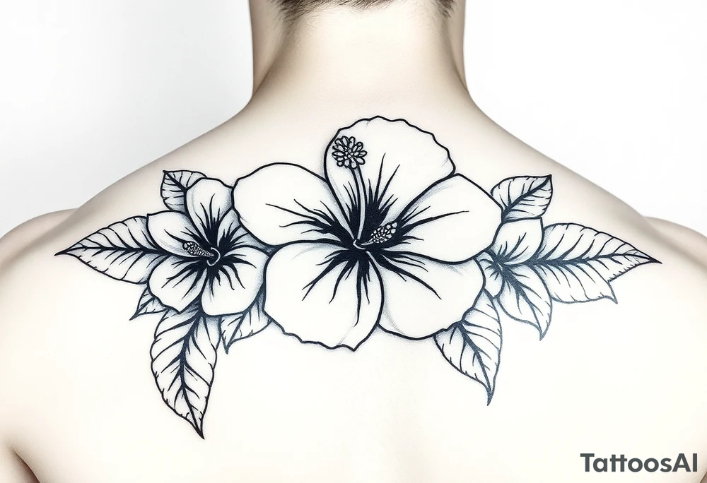 Lester with a Hibiscus tattoo idea