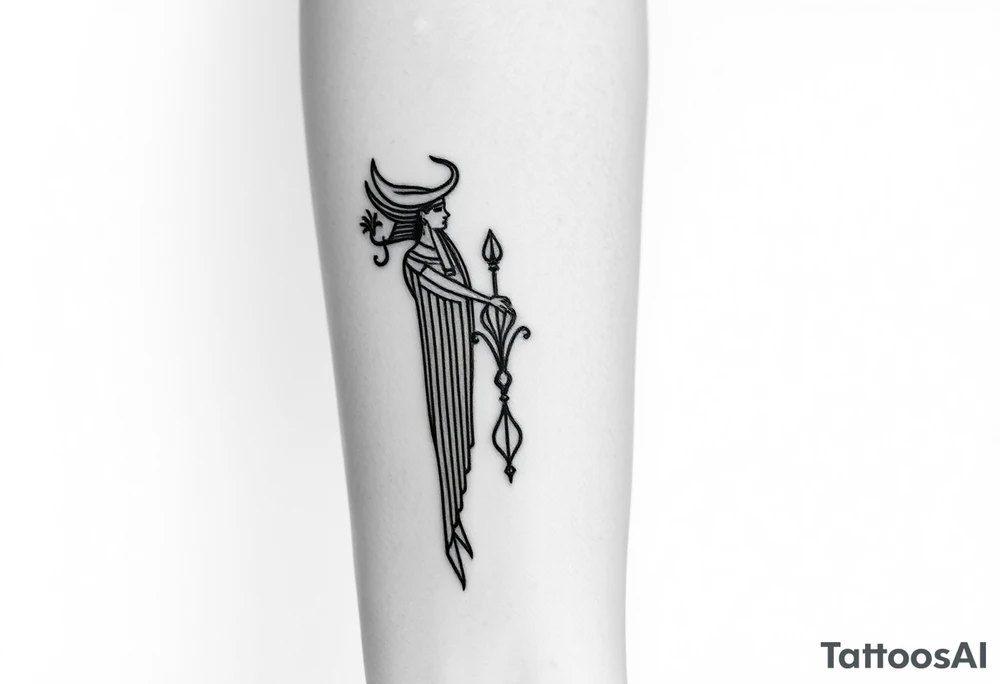 Egyptian goddesses tattoo idea