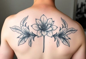 Mimosa flower tattoo idea