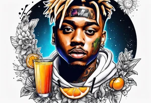 Juice wrld tattoo idea