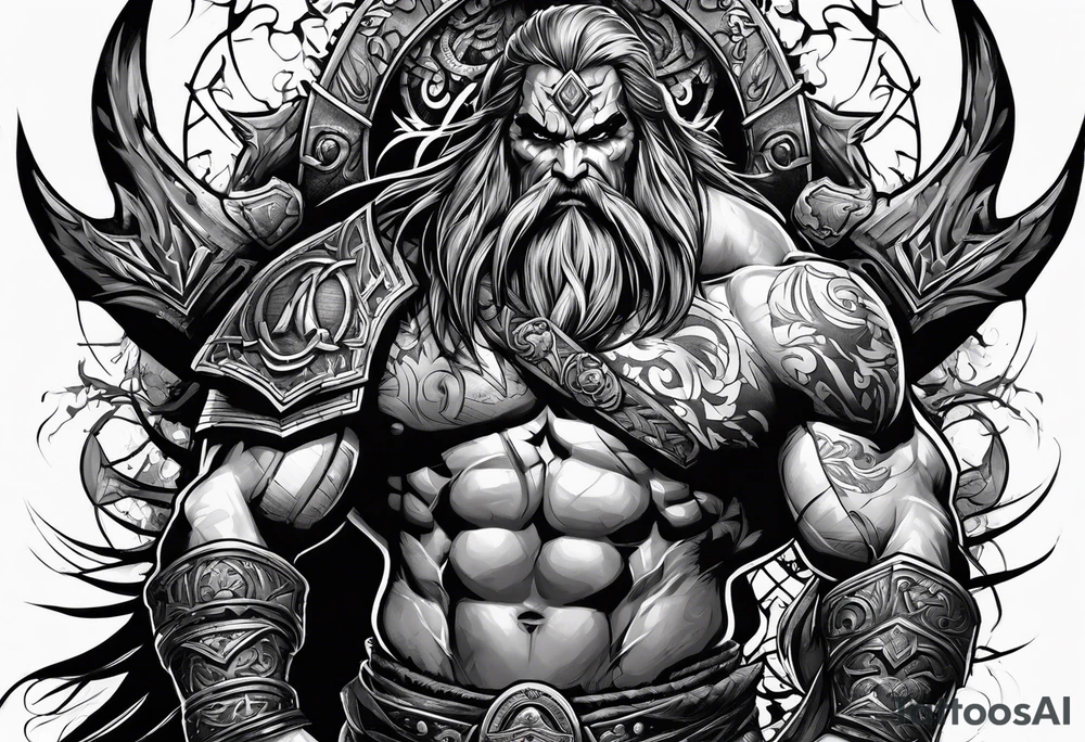 Valhalla berserker tattoo idea