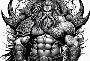 Valhalla berserker tattoo idea