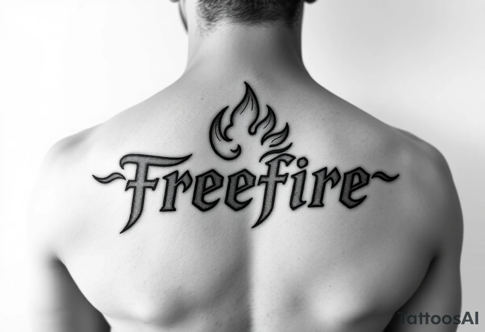 Freefire logo tattoo idea