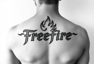 Freefire logo tattoo idea