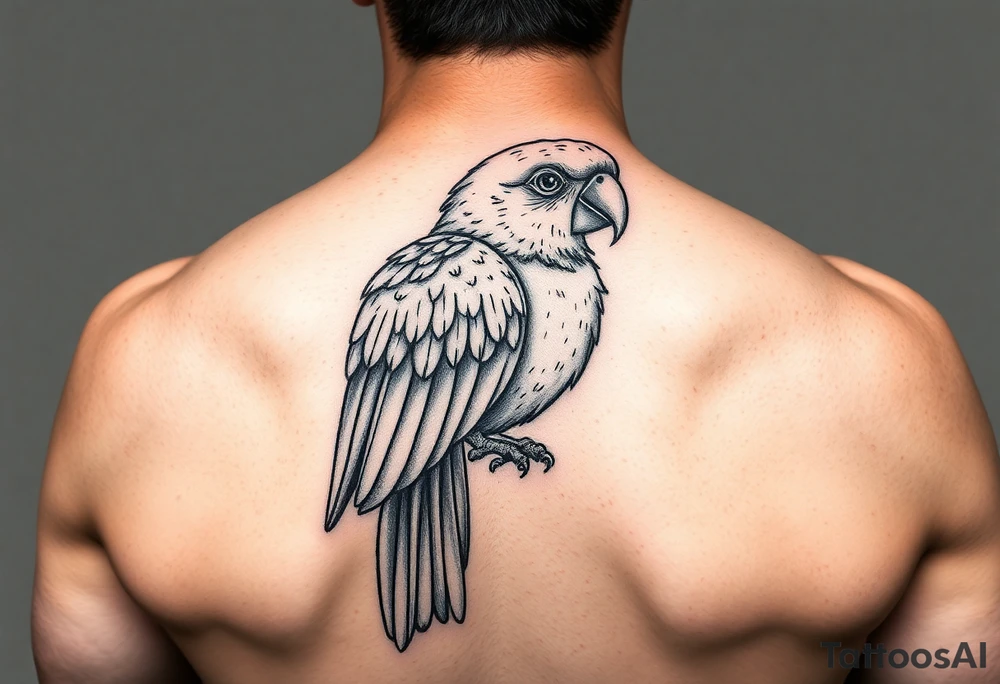 I want a tattoo with a parrot Aratinga tattoo idea