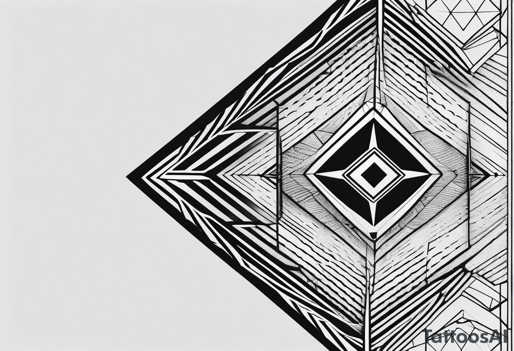 Forearm sleeve with empty diamond in the middle for men. tattoo idea Forearm sleeve with empty diamond in the middle for men. tattoo idea