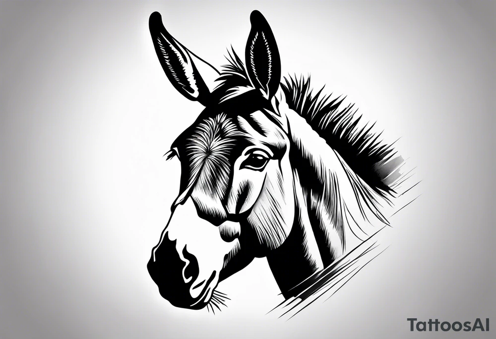 A donkey tattoo idea