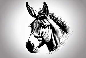 A donkey tattoo idea