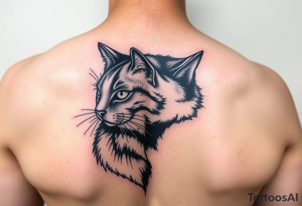 Black Cat tattoo idea